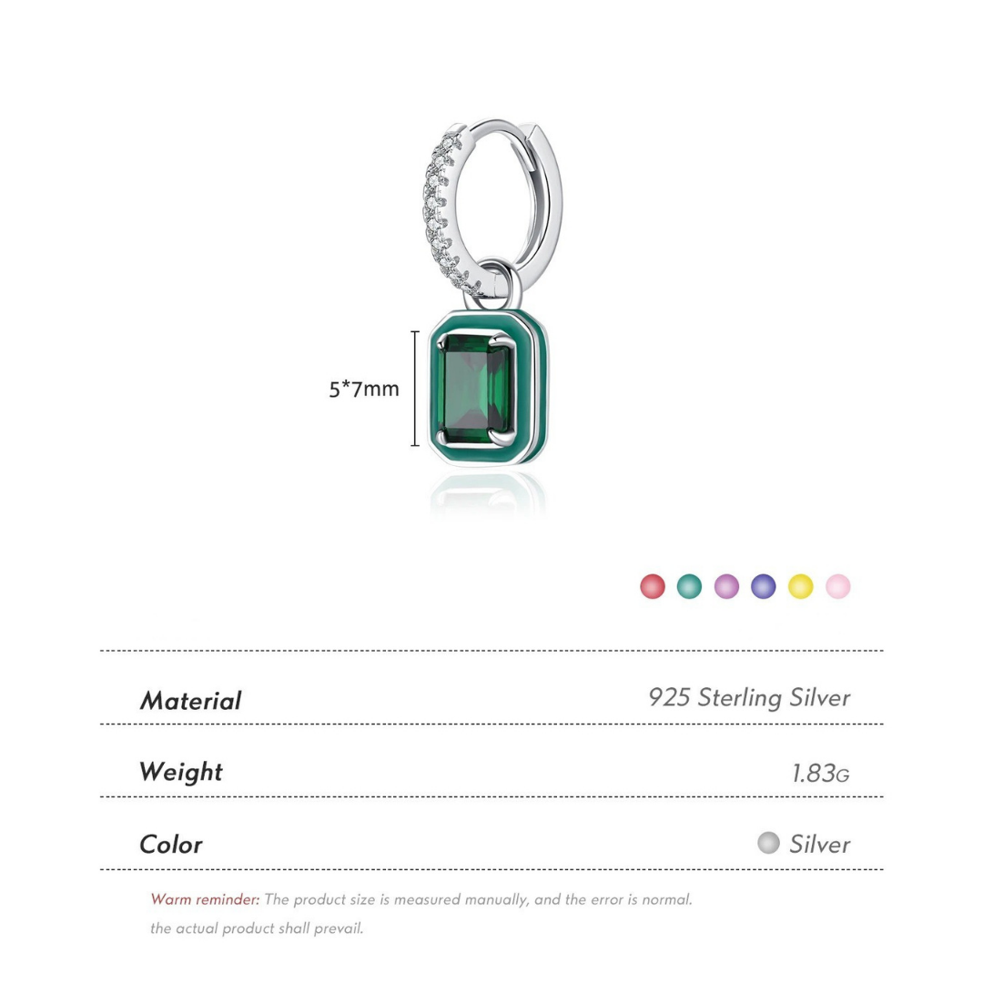 Emerald Frame Earrings