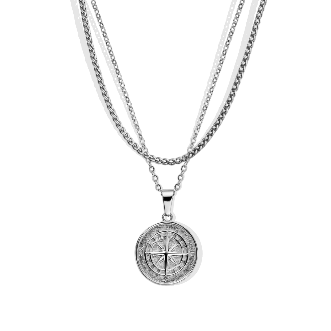 Compass Chain Set (Silver)