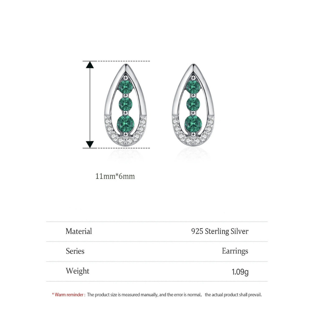 Emerald Cascade Earrings