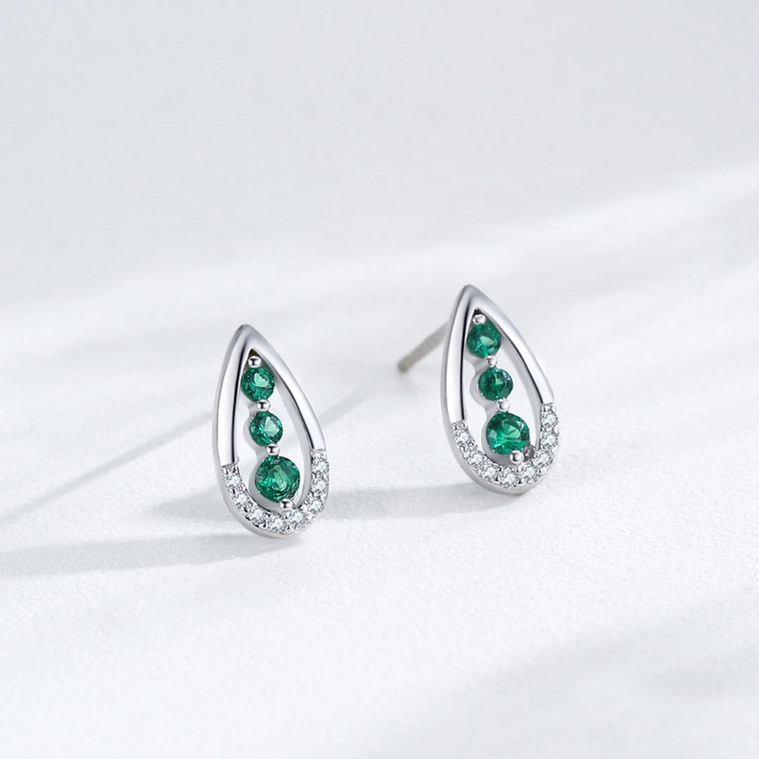Emerald Cascade Earrings