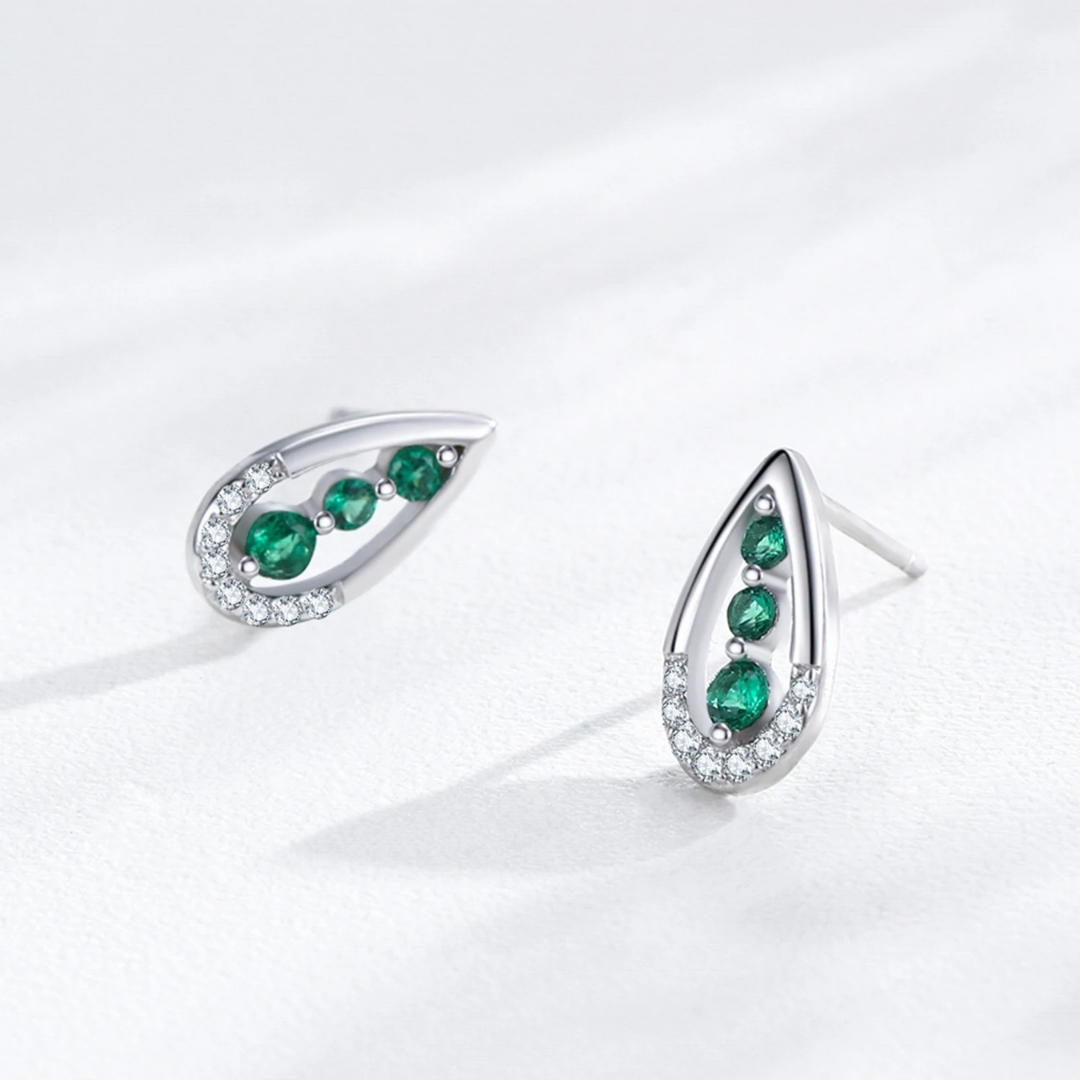 Emerald Cascade Earrings