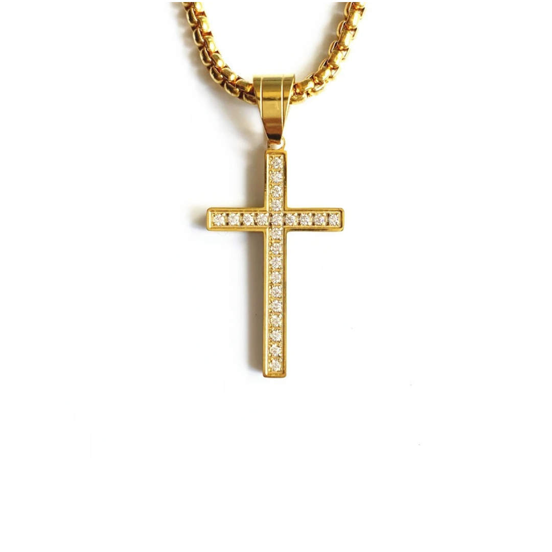 Iced Crucifix Chain