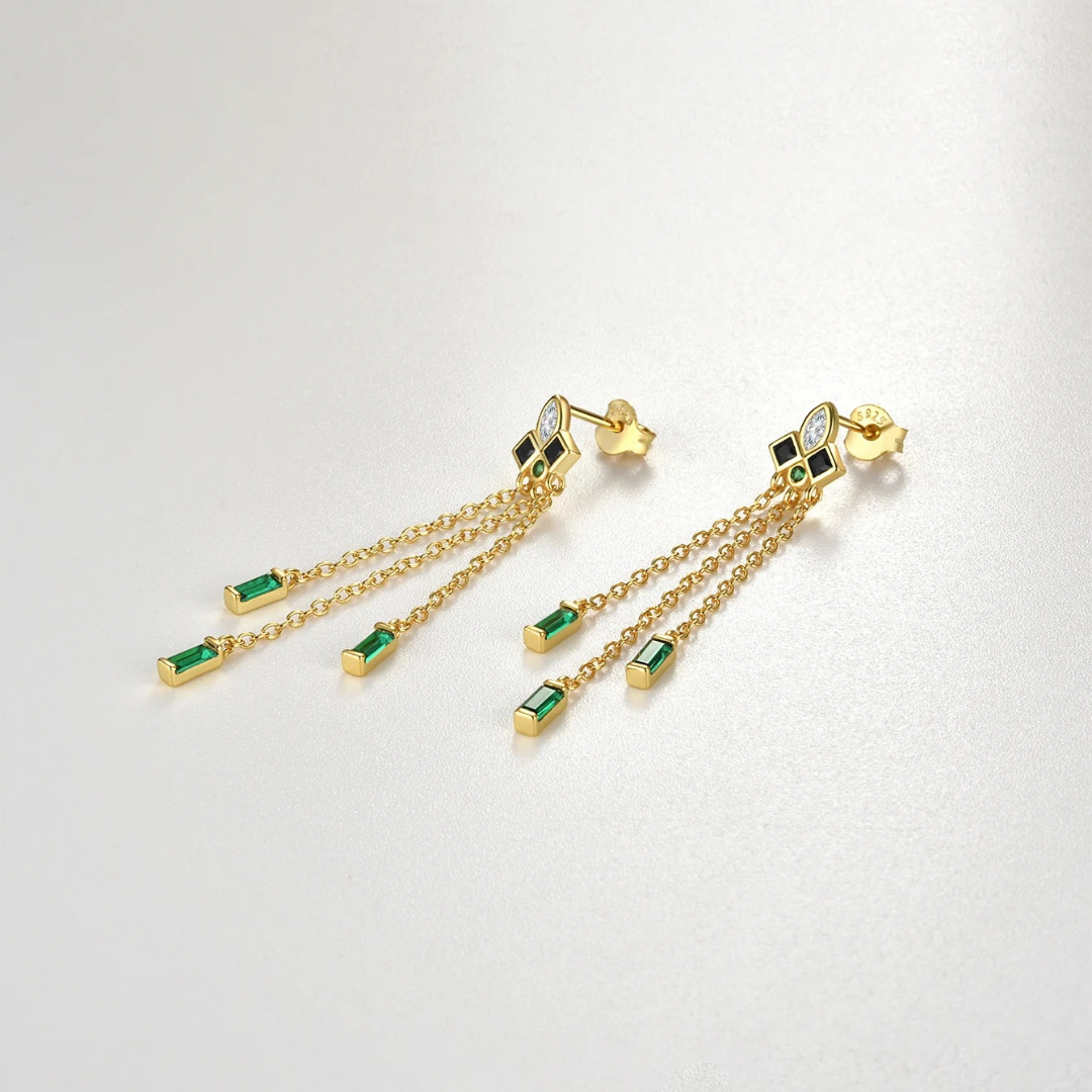 Noir Drop Earrings