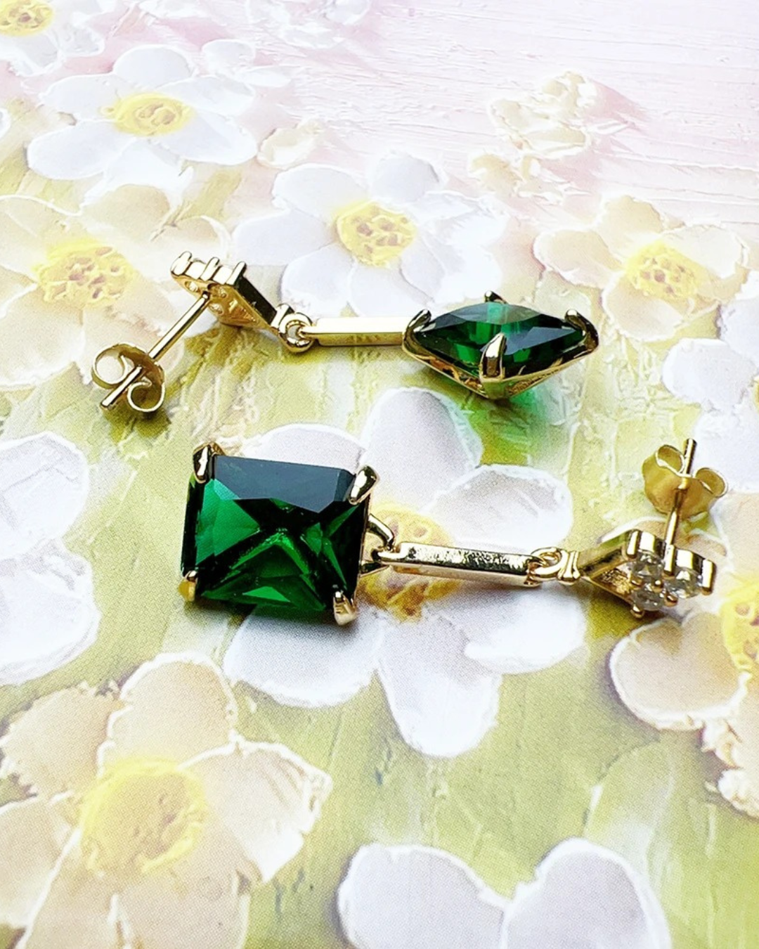 Olive Frosted Earring