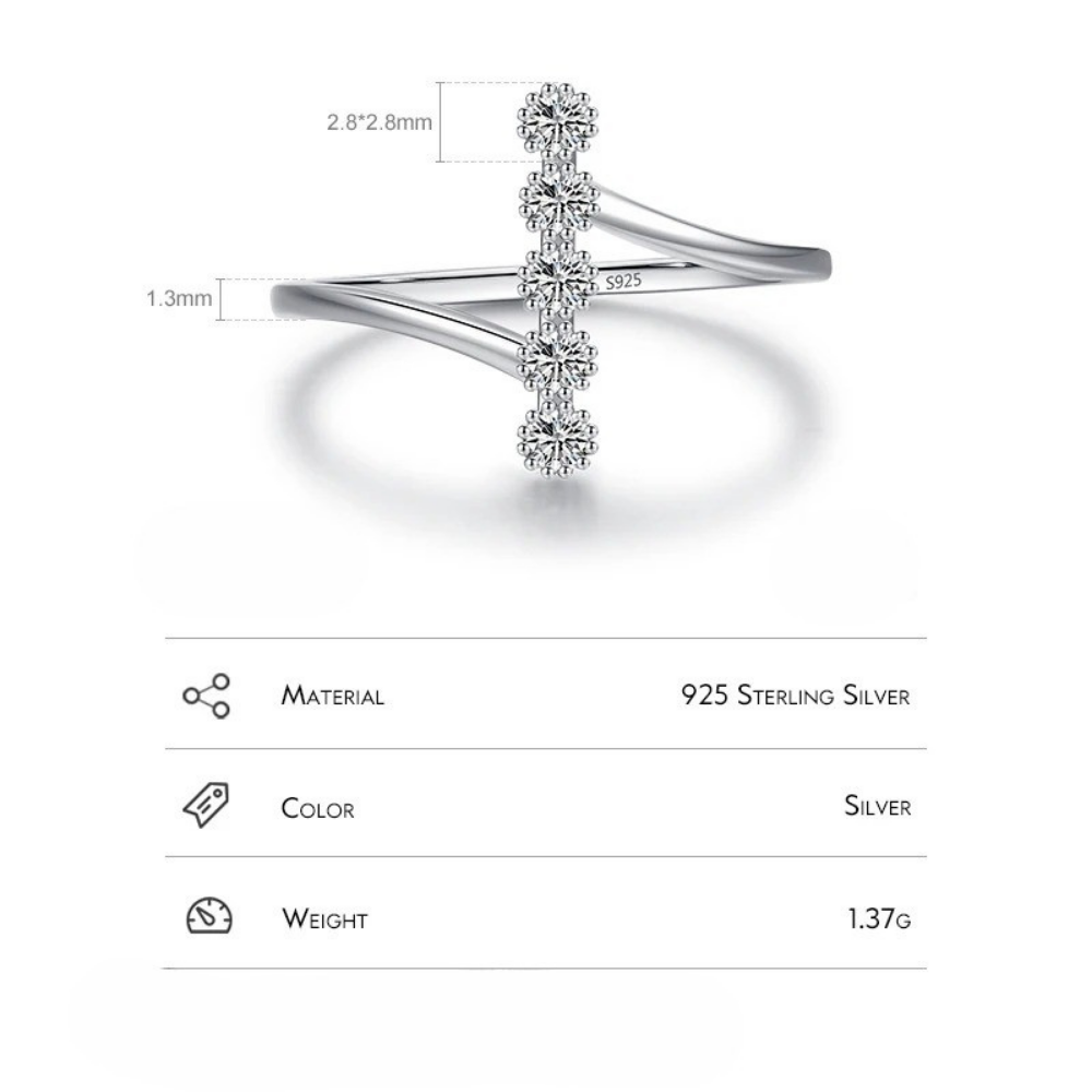 Grace Bar Silver Ring