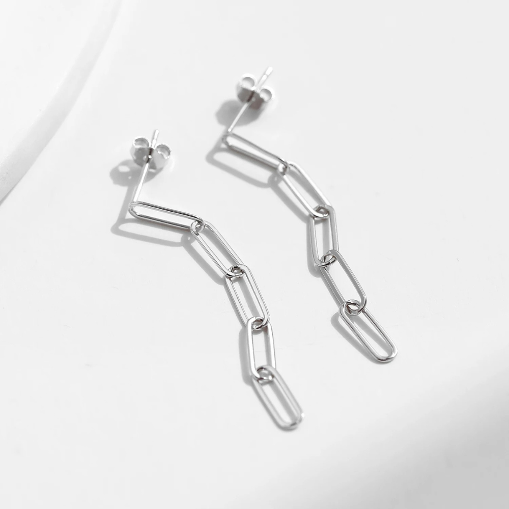 Chain Link Drop Earring