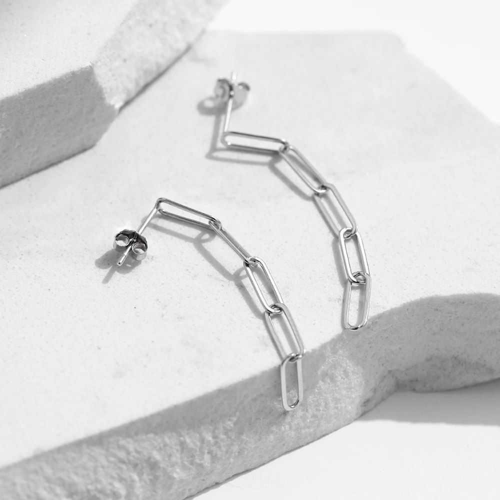 Chain Link Drop Earring