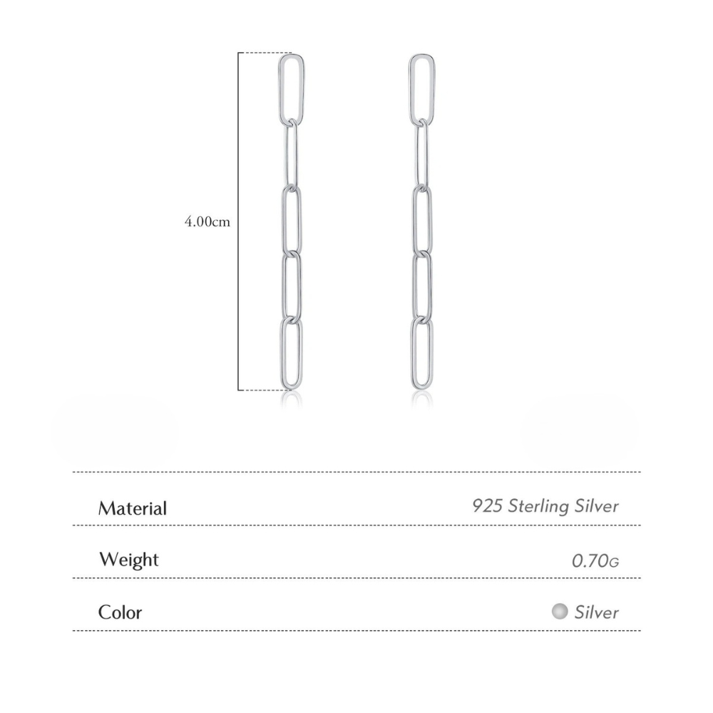 Chain Link Drop Earring