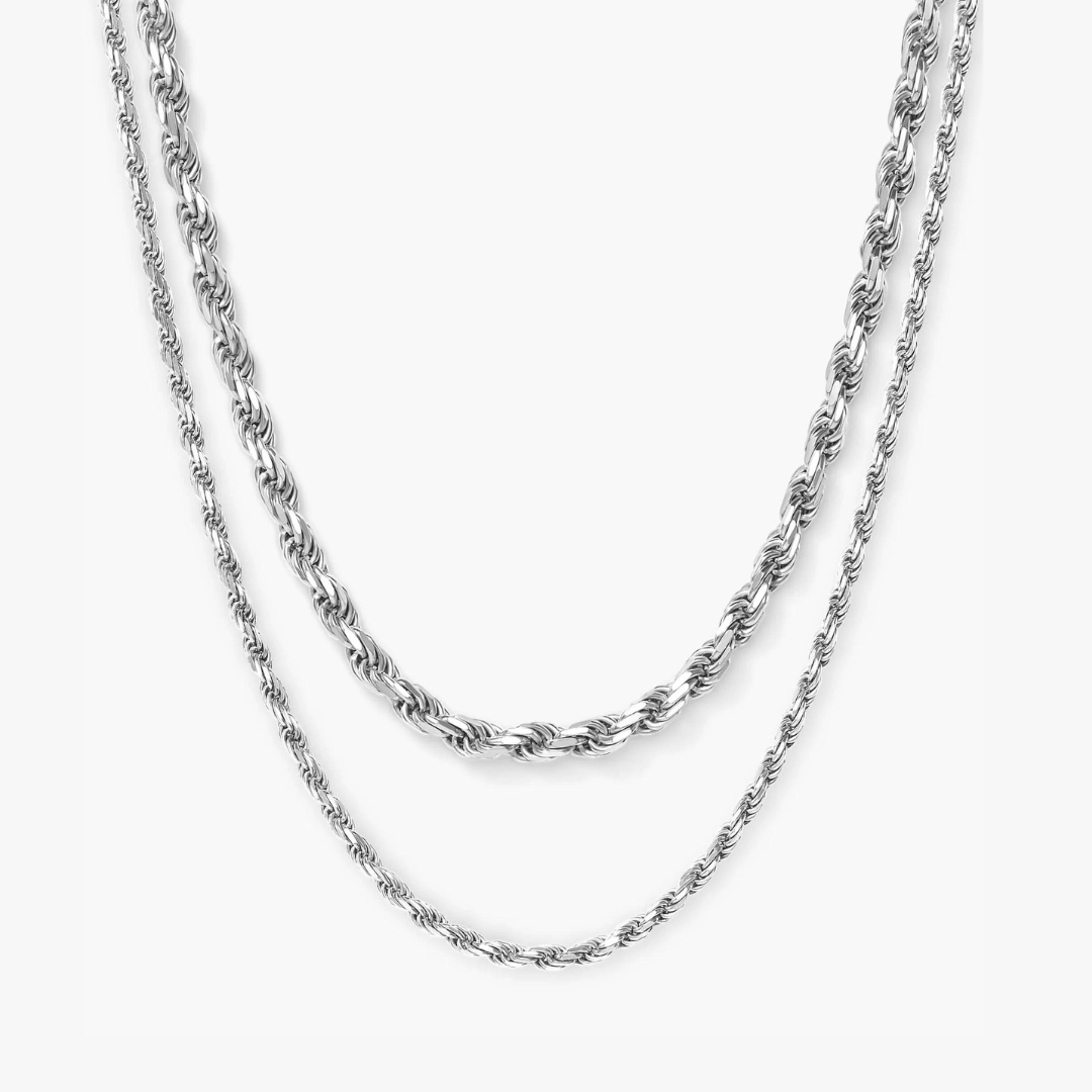 Rope Chain Stack (Silver)