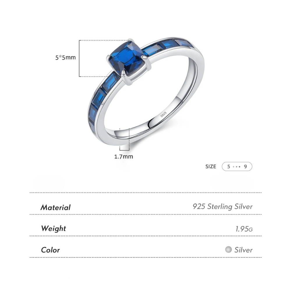 Sapphire Glint Ring