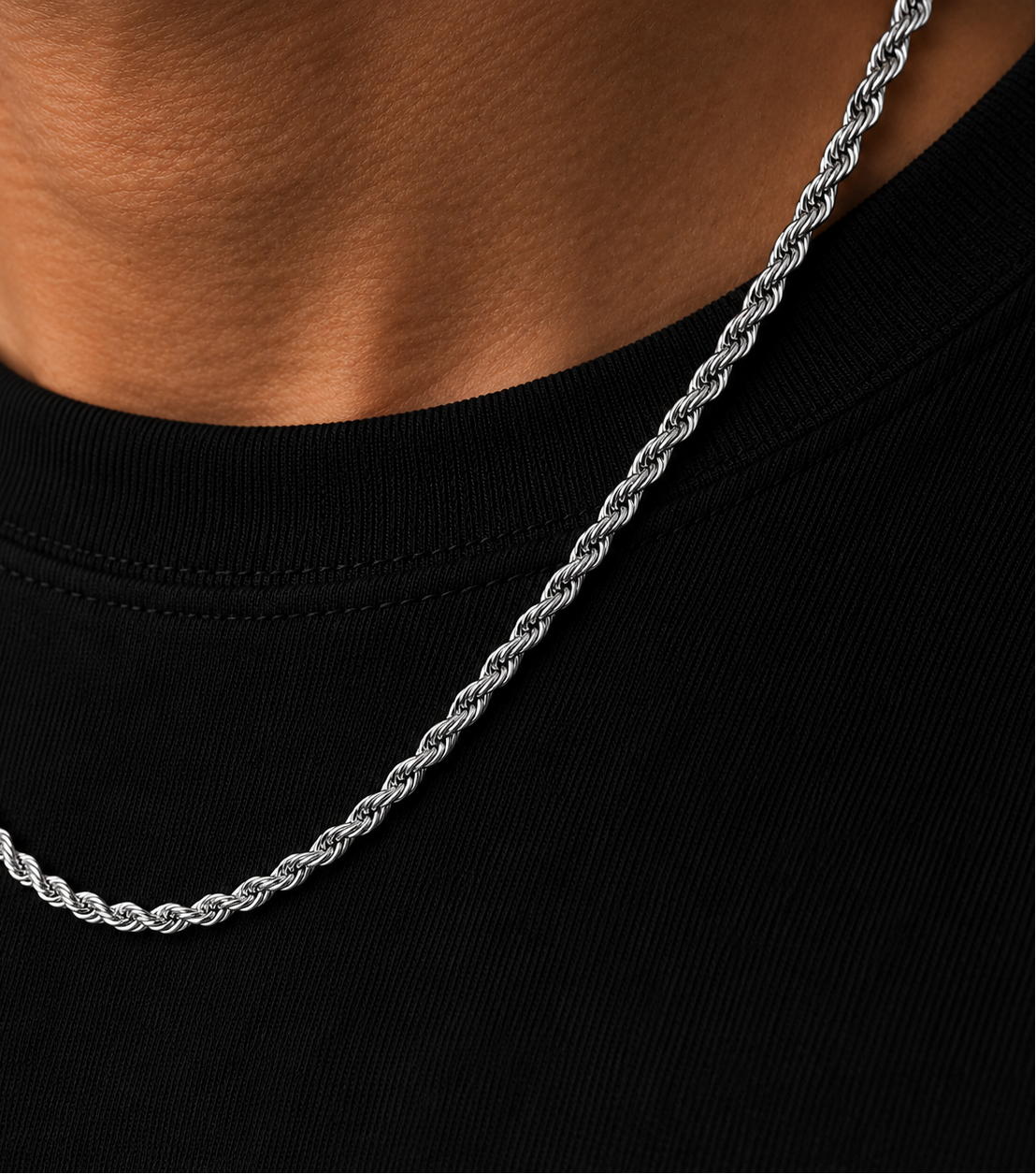 Rope Chain Minimalistic Silver