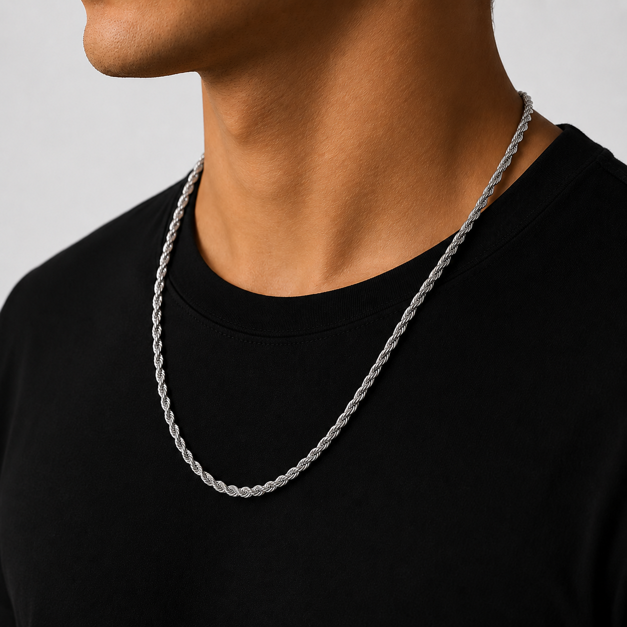 Rope Chain Minimalistic Silver