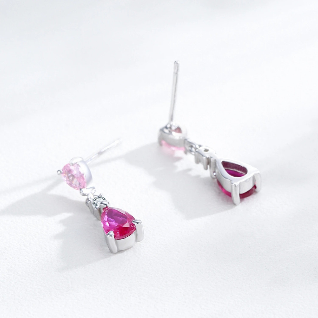 Crimson Glow Earring