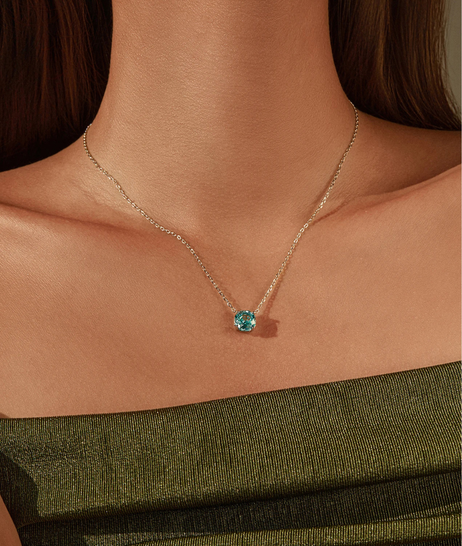 Rose Azure Necklace