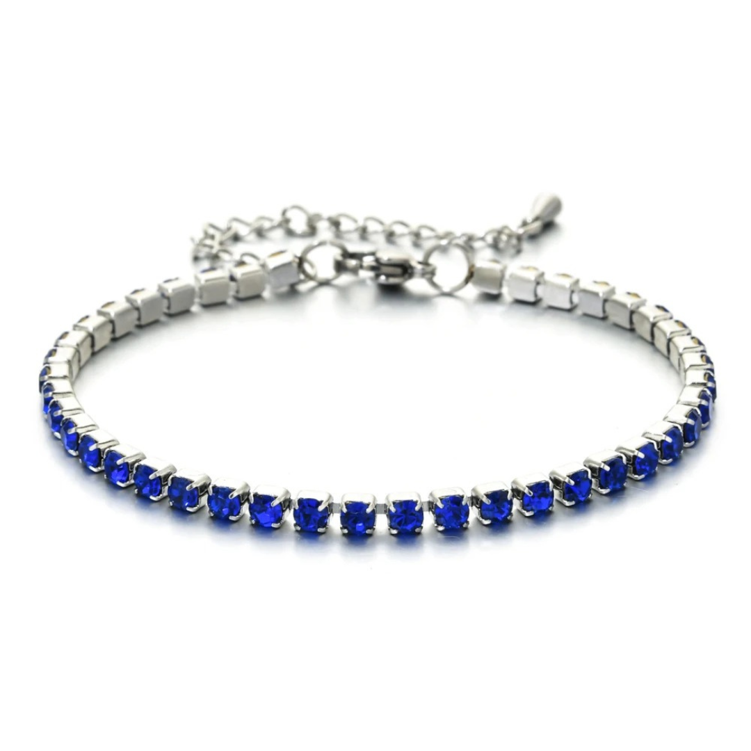 Tennis Bracelet (Blue)