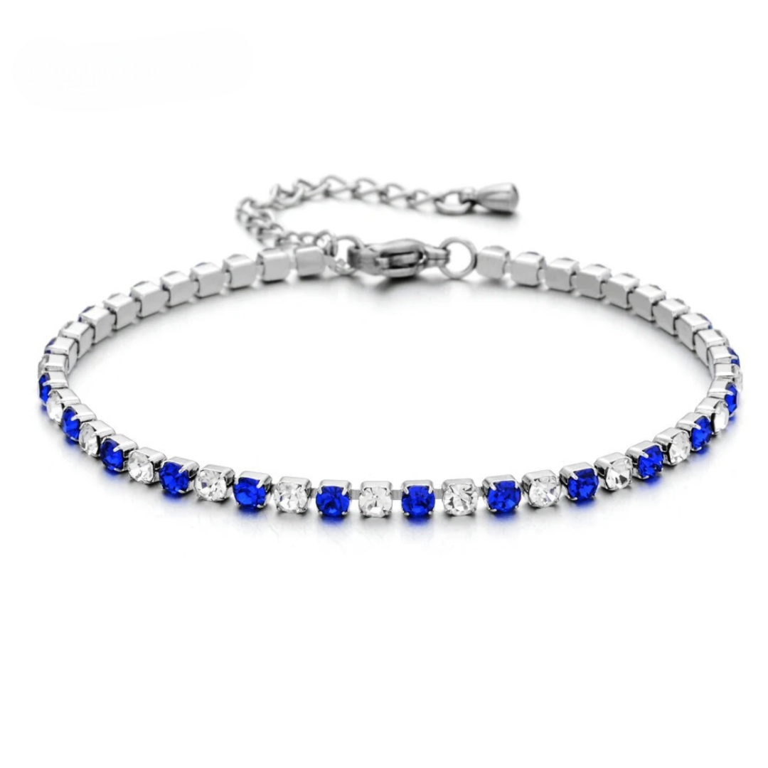 Tennis Bracelet (Blue)
