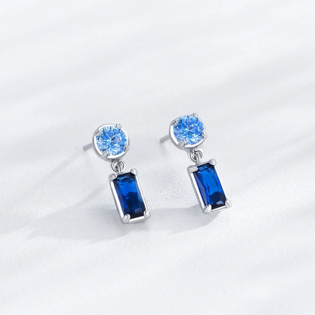 Sapphire Drift Earrings