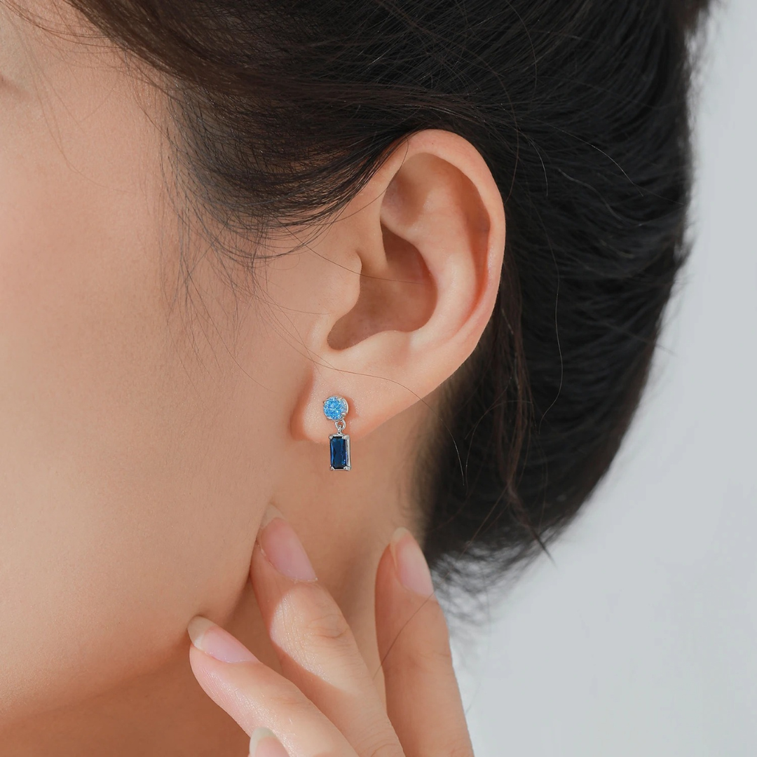 Sapphire Drift Earrings