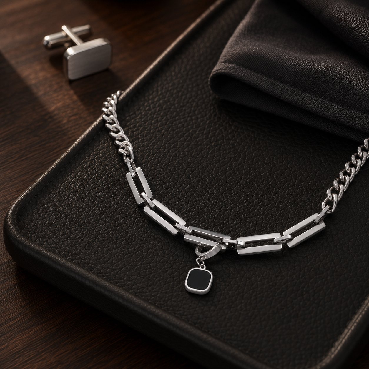 Onyx Link Chain
