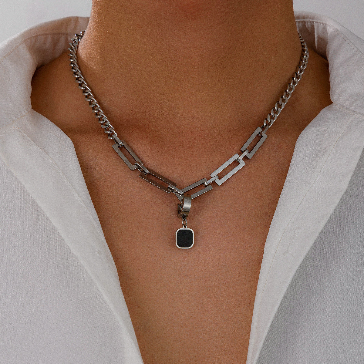 Onyx Link Chain