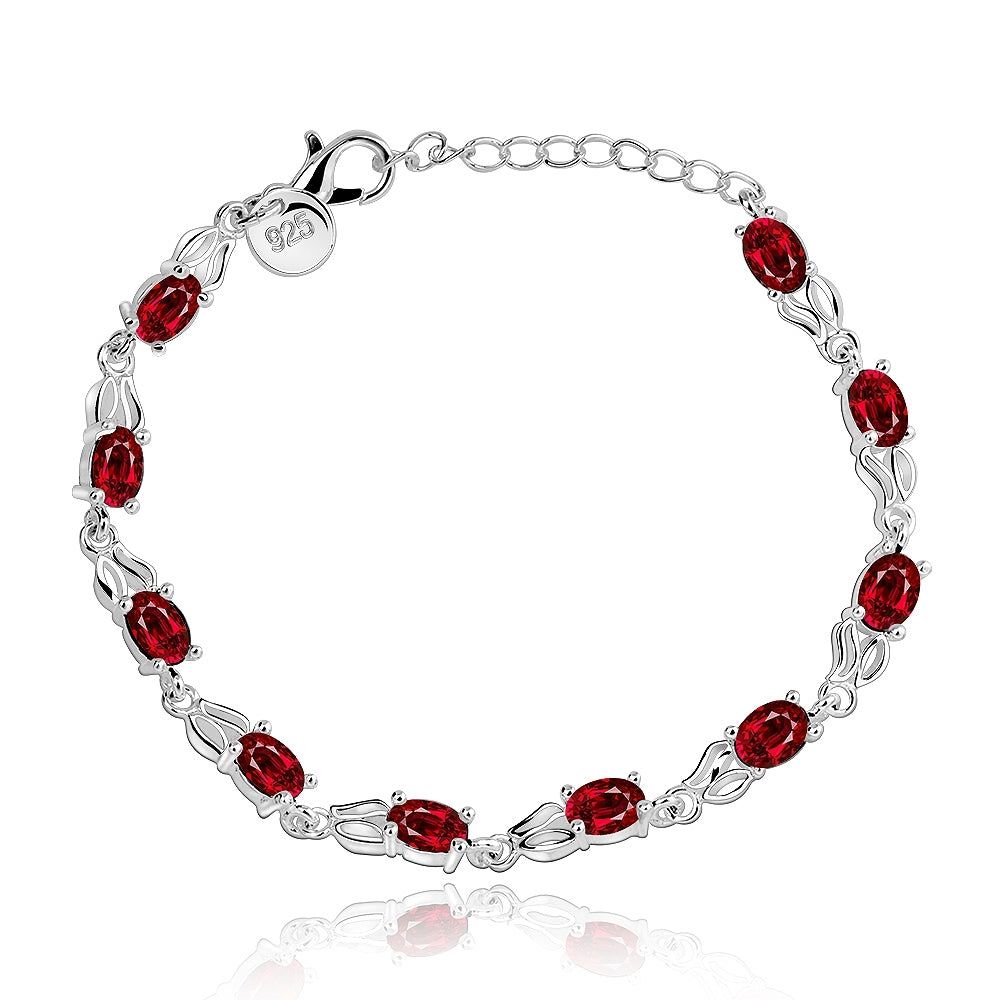 Crimson Elegance Bracelet
