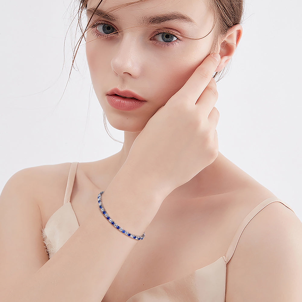 Tennis Bracelet (Blue)