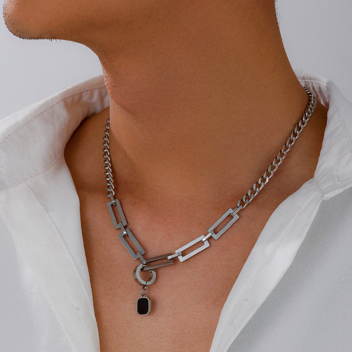 Onyx Link Chain