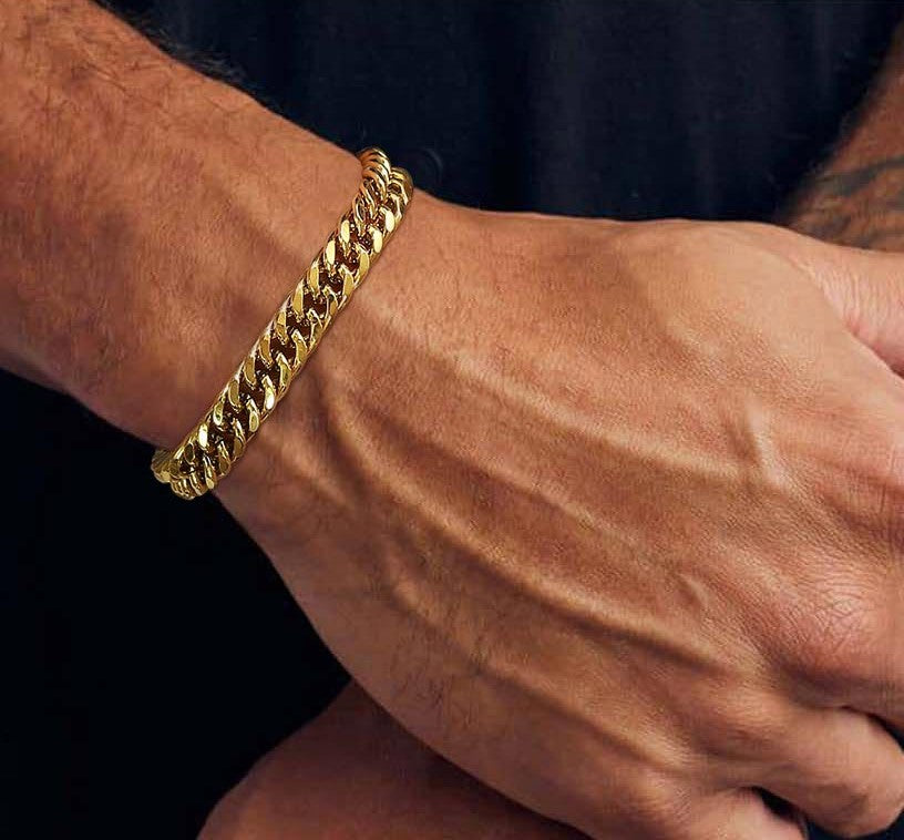 Cuban Bracelet Gold 8MM