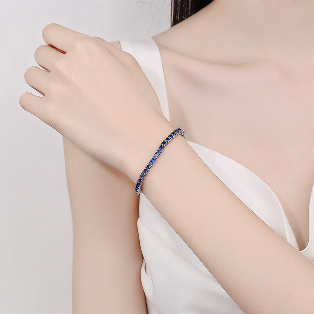 Tennis Bracelet (Blue)