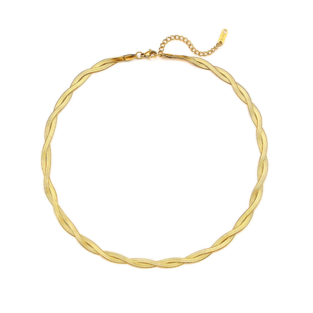 Twisted snake chain