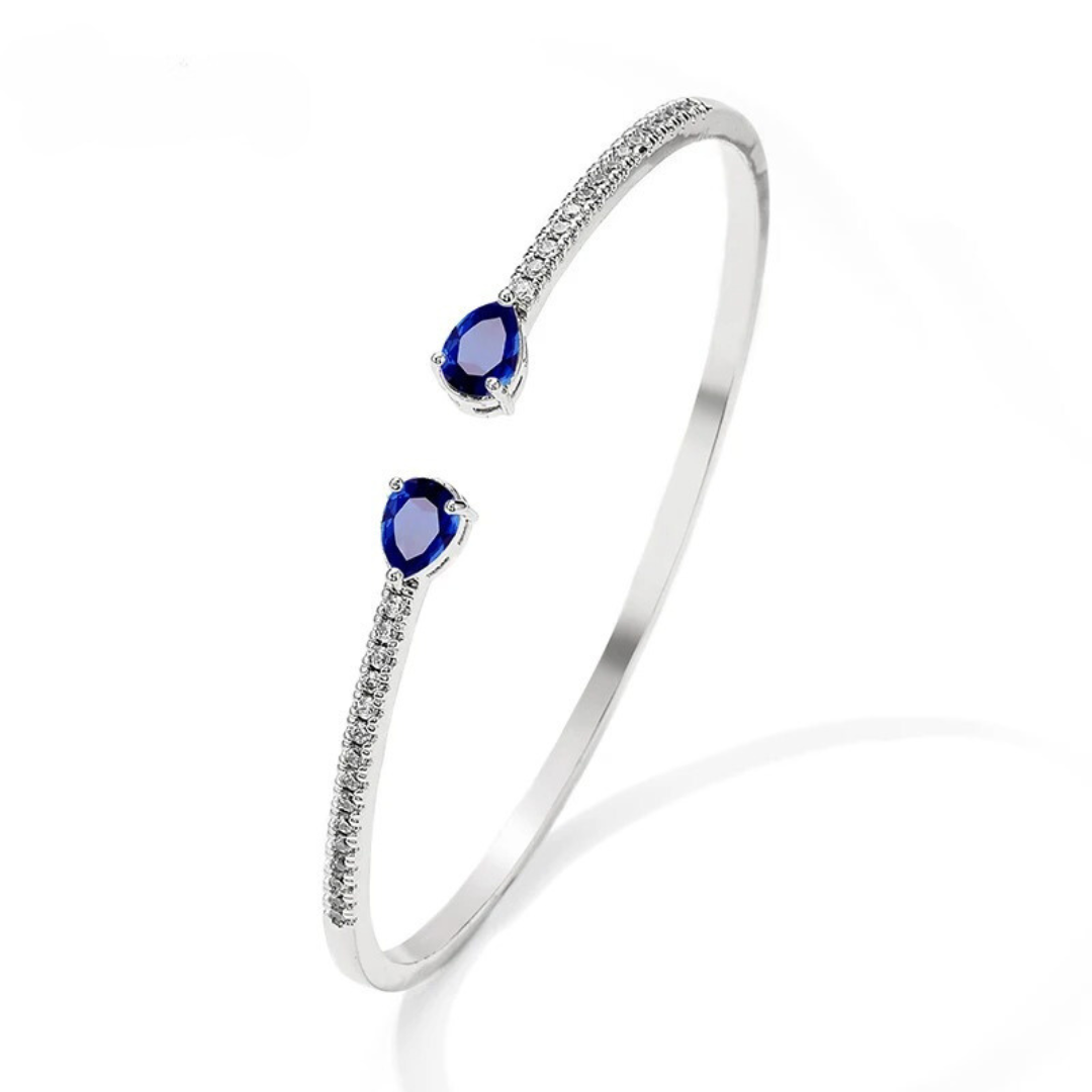 Swish Blue Cuff Bangle