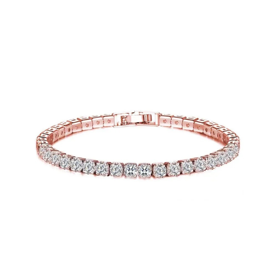 Rose Gold Tennis Bracelet (4MM)