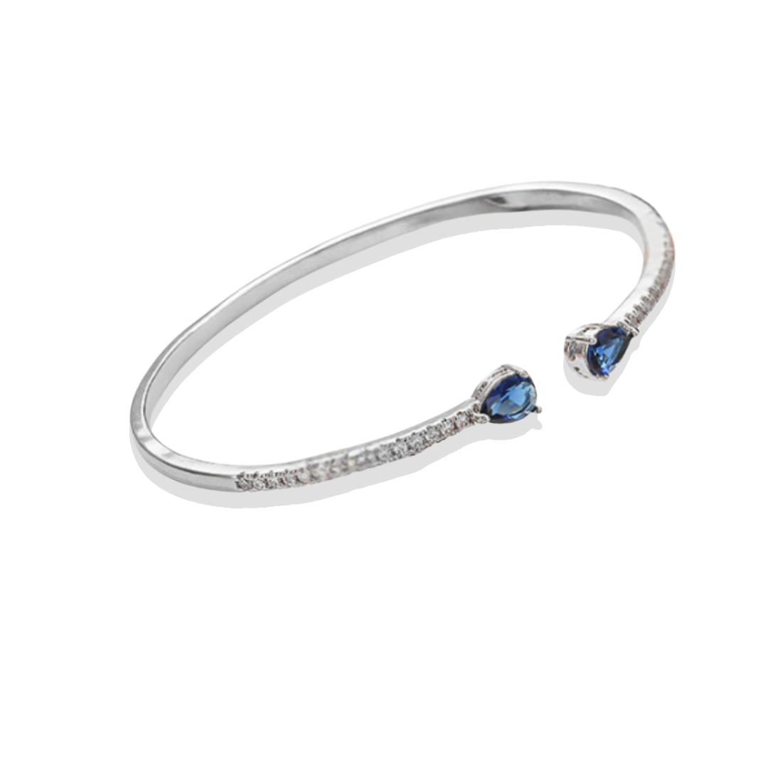 Swish Blue Cuff Bangle