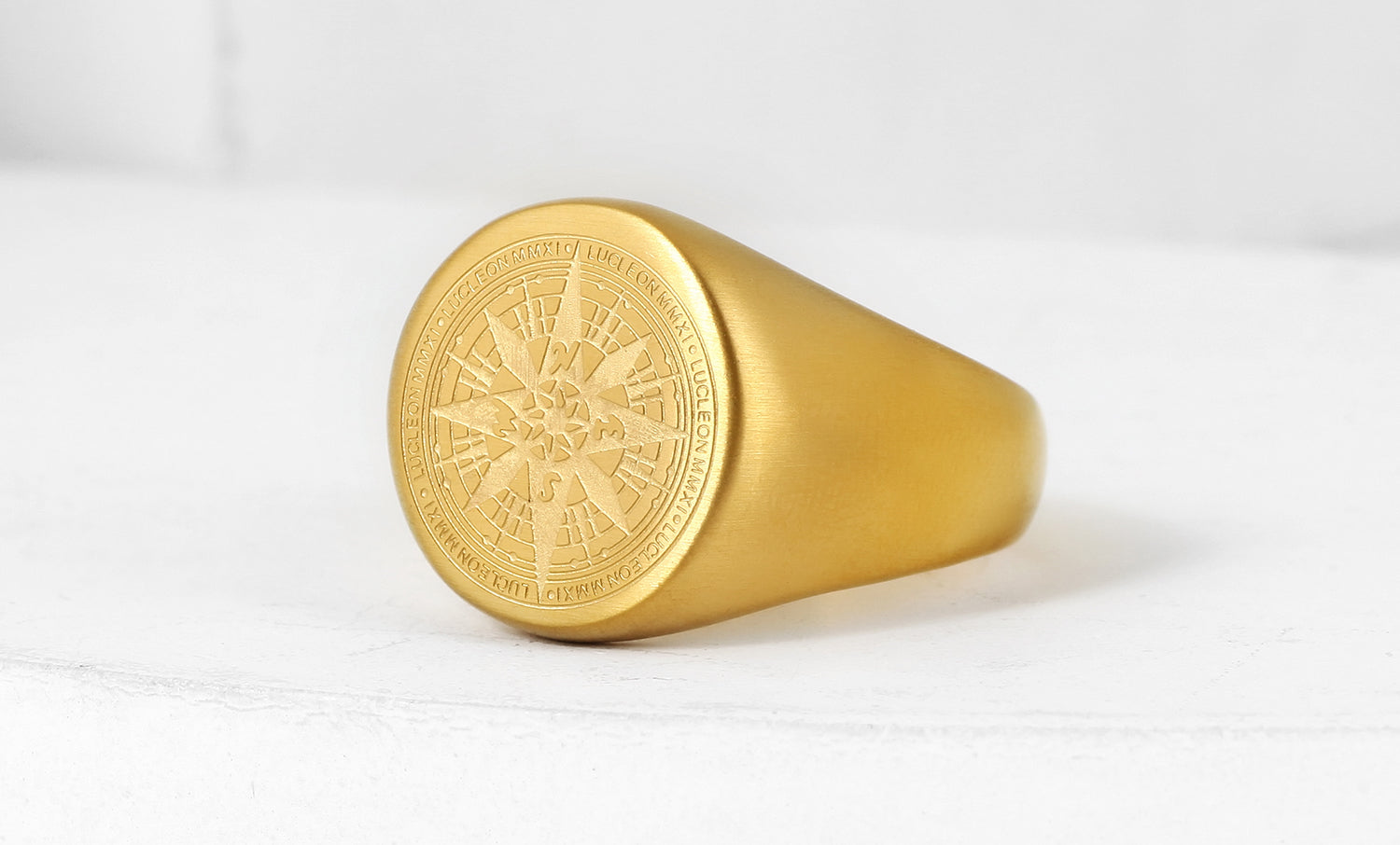 Gold Compass Ring
