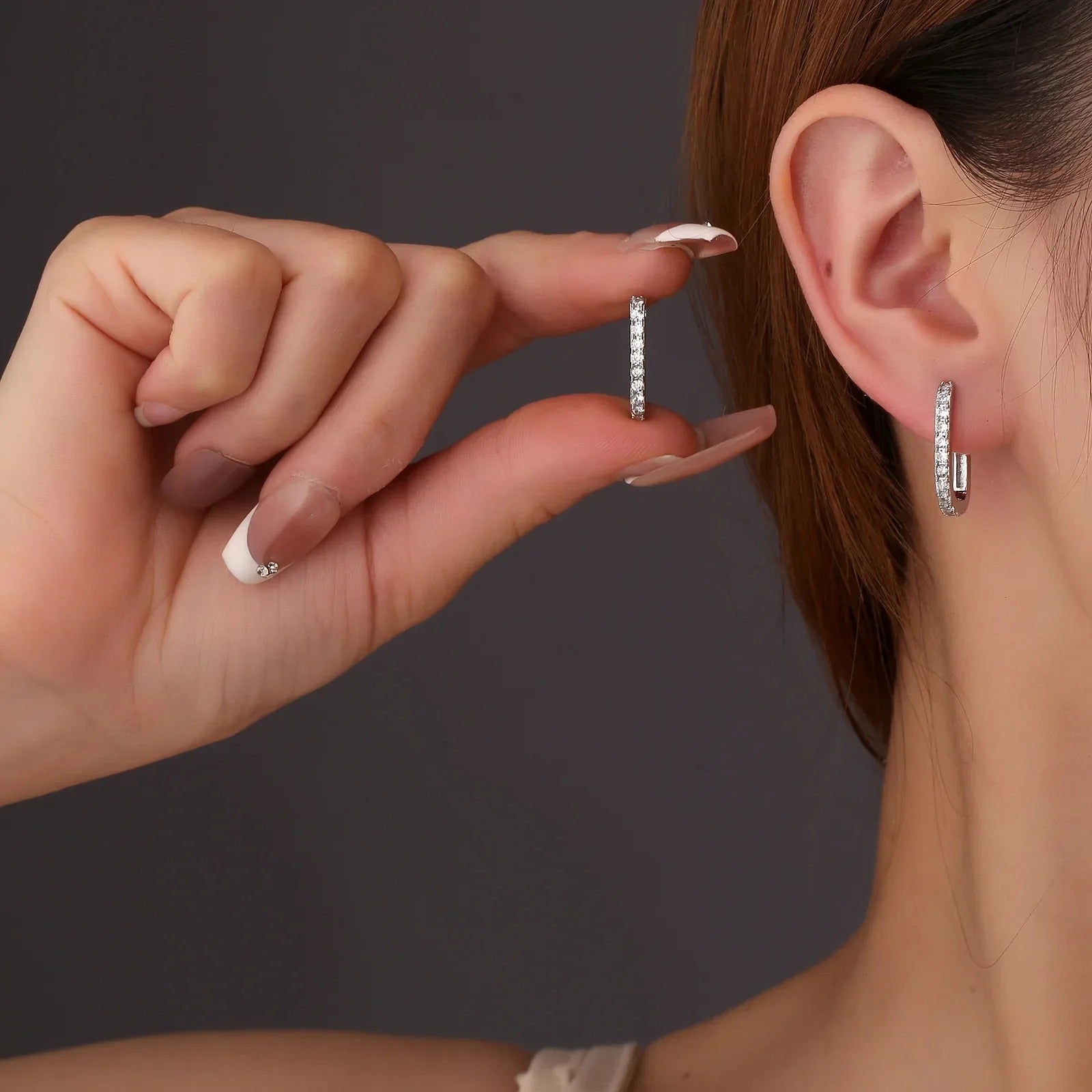 Frost Drop Earrings (Silver)