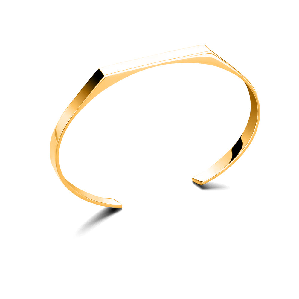 Aurum Bloc Cuff Bracelet (Gold)