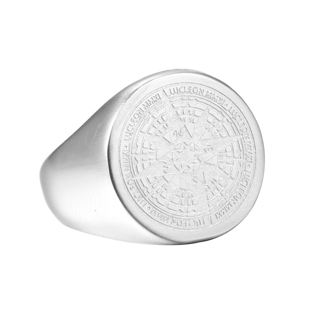 Silver Compass Ring