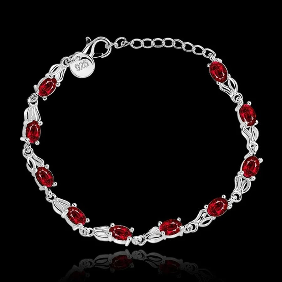 Crimson Elegance Bracelet