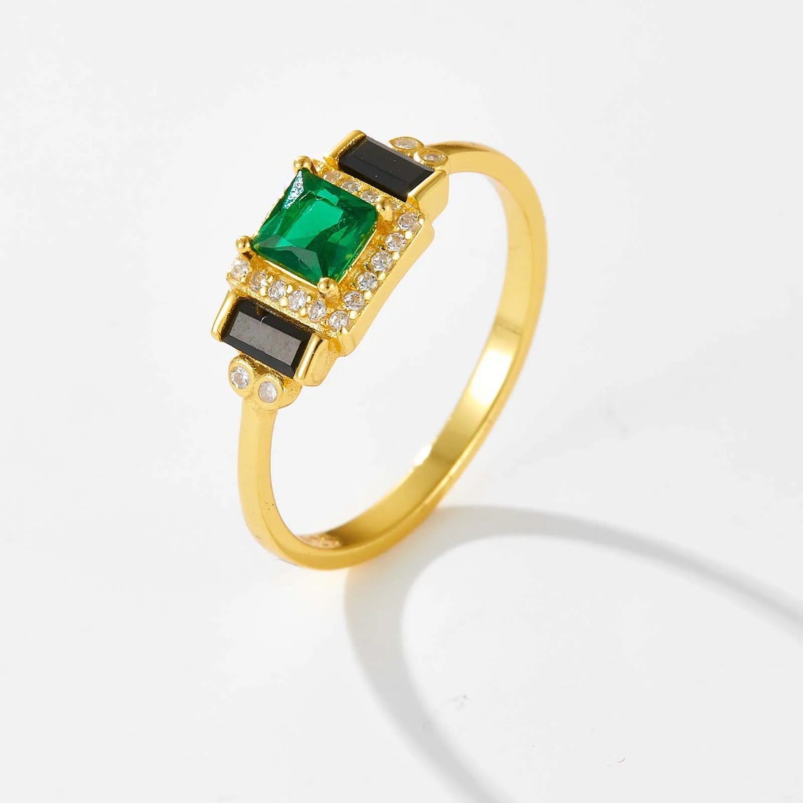 Emerald Noir Ring