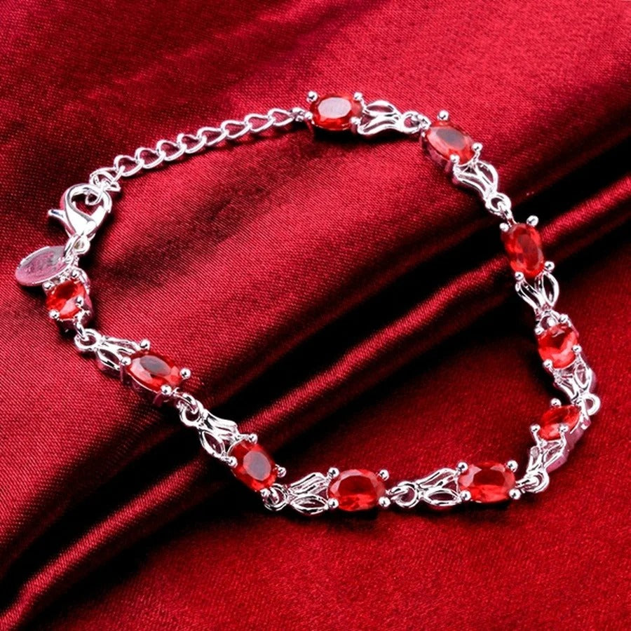 Crimson Elegance Bracelet