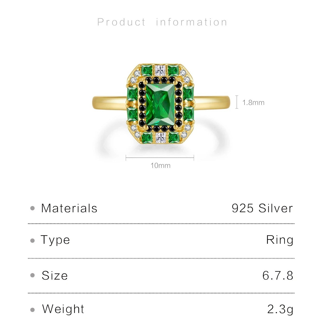 Imperial Emerald Ring