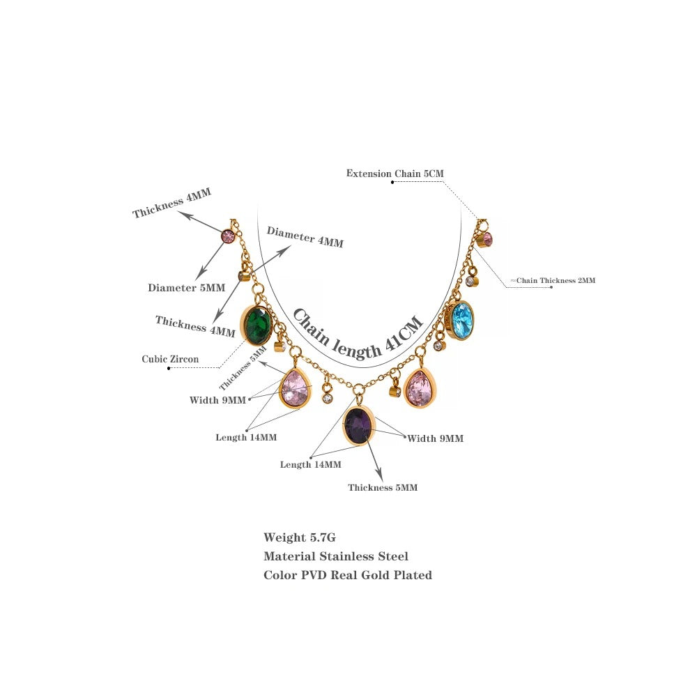 Aura Cascade Necklace