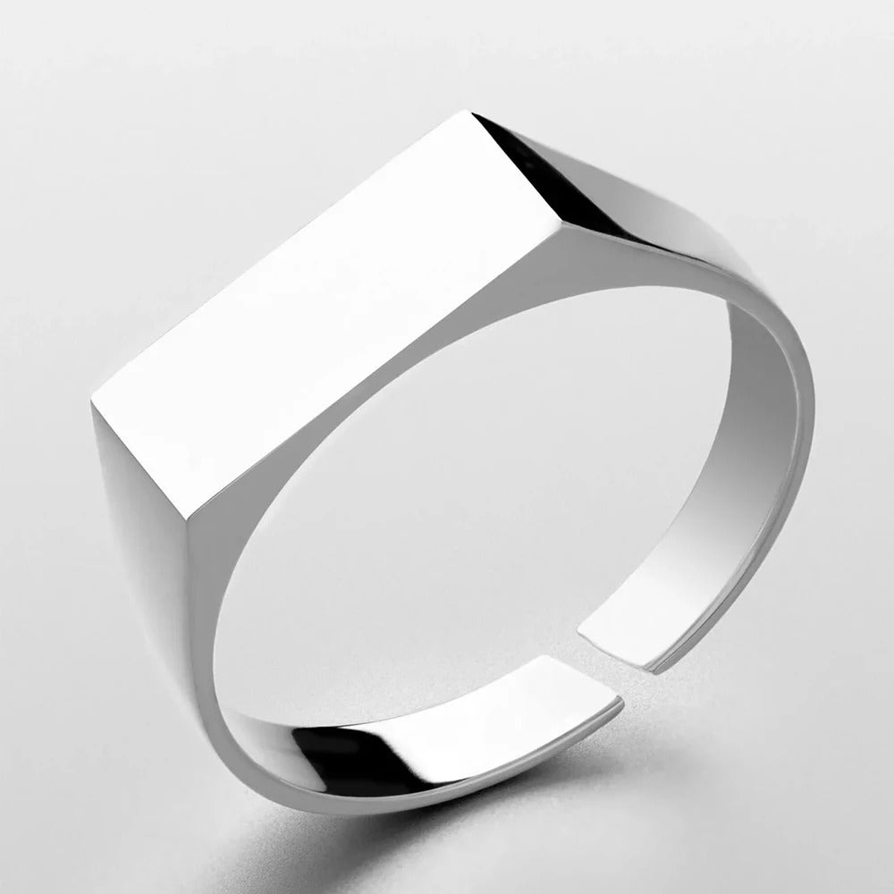 Aurum Bloc Ring (Silver)