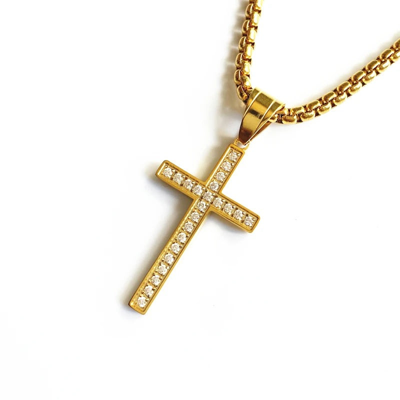 Iced Crucifix Chain