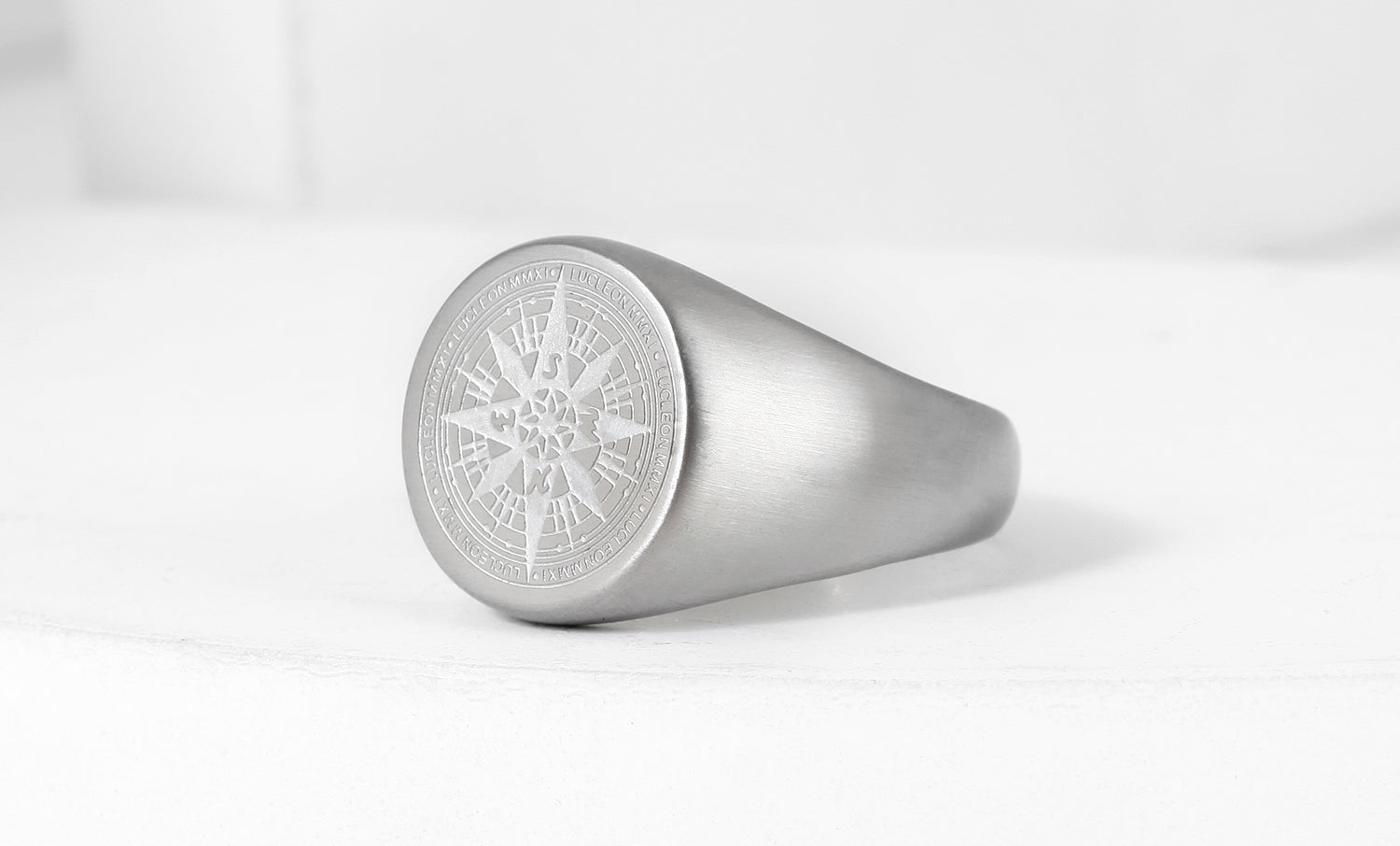 Silver Compass Ring