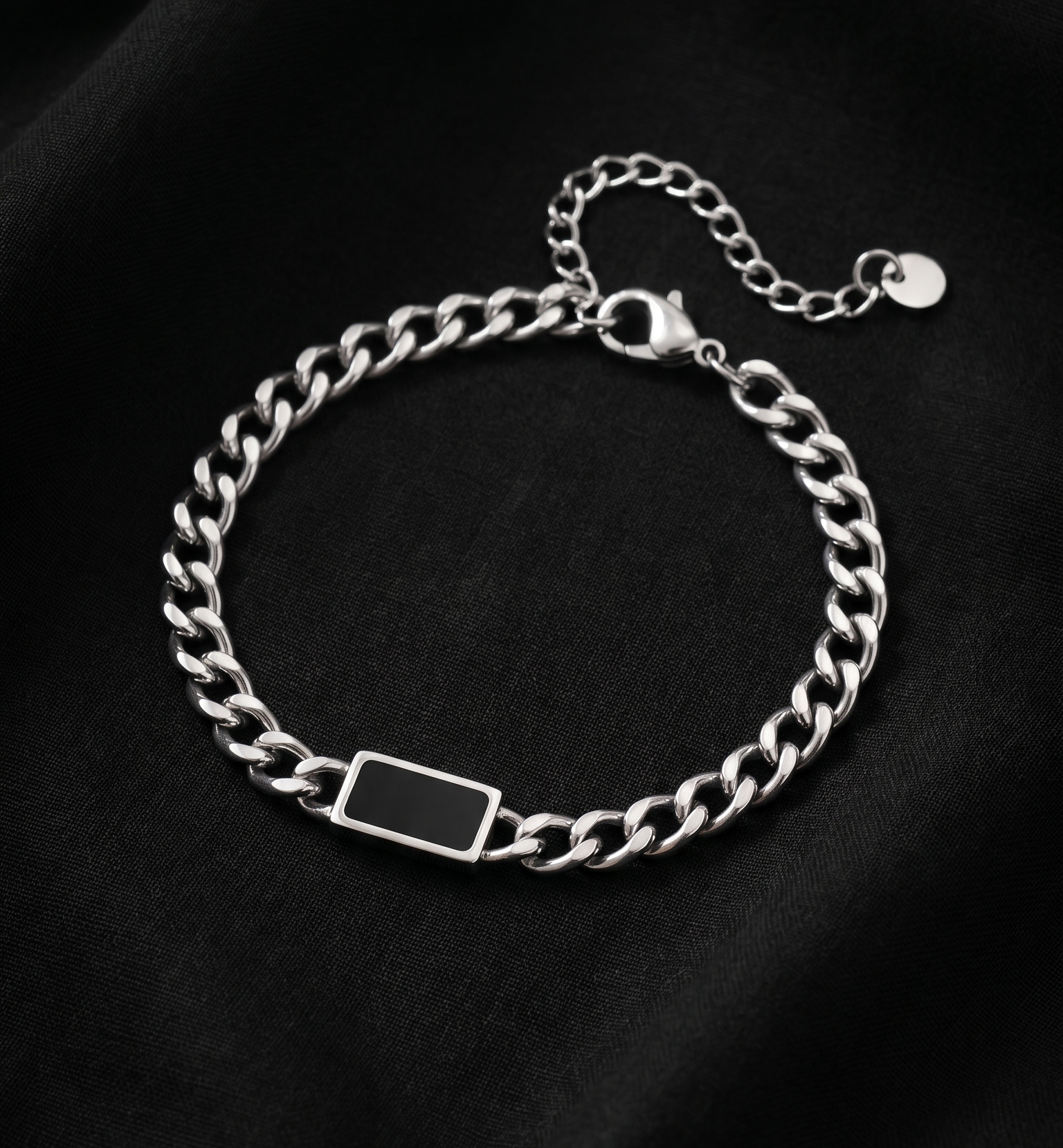 Onyx square bracelet