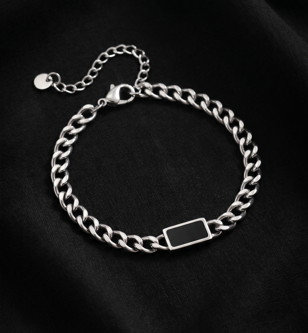 Onyx square bracelet