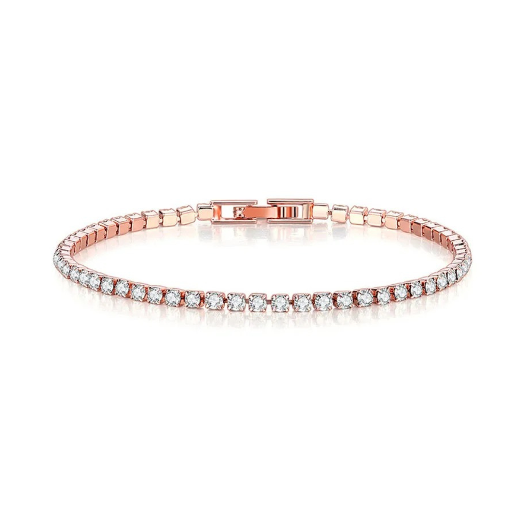 Rose Gold Tennis Bracelet (2.5MM)