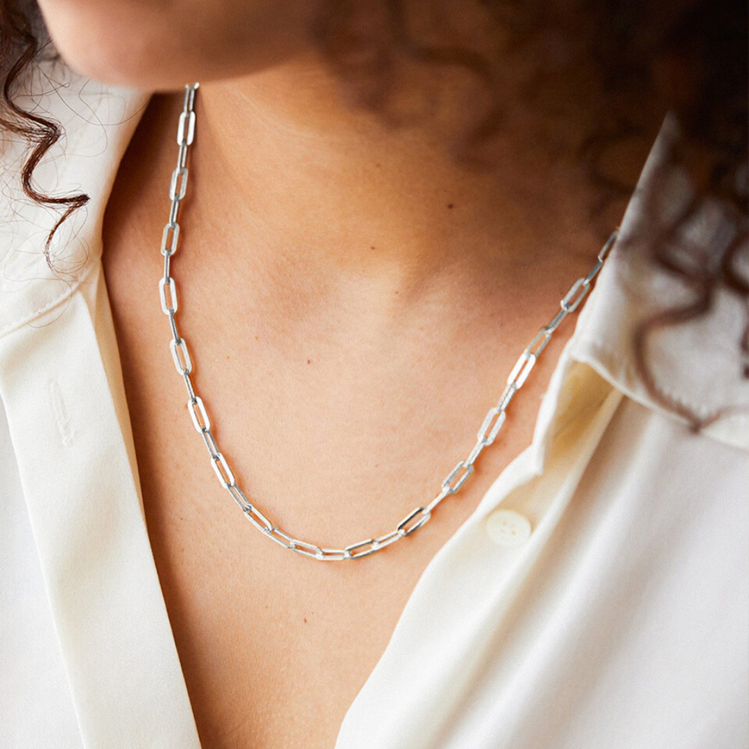 PaperClip Chain (Silver)