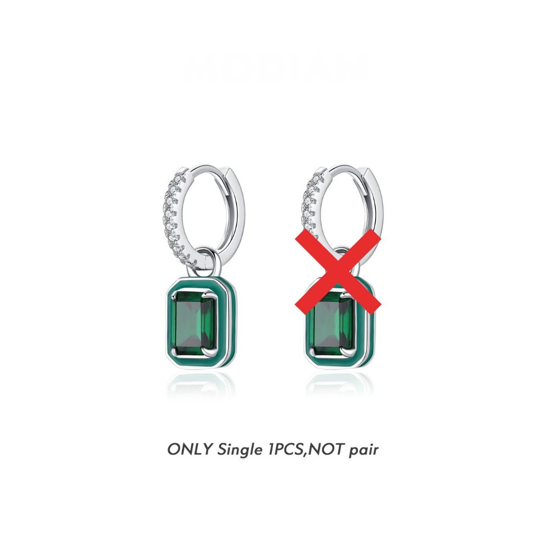 Emerald Frame Earrings